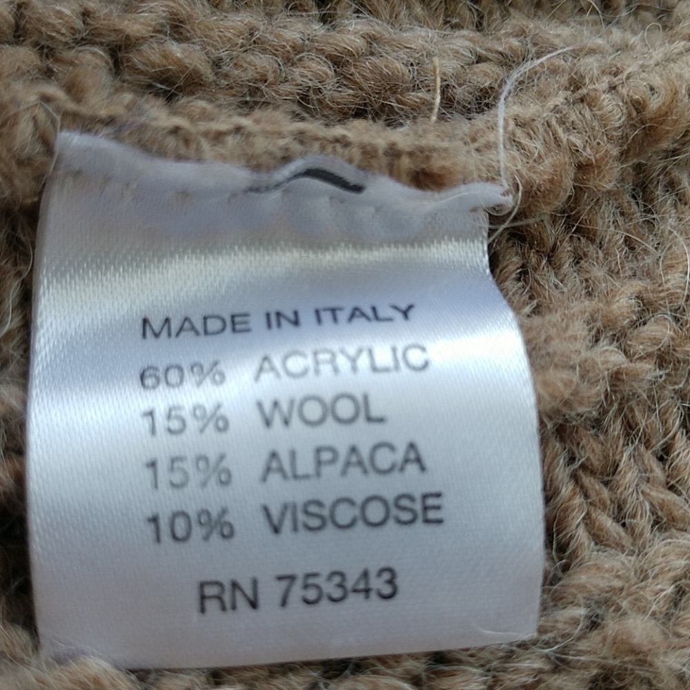 COMING ITALIAN ALPACA Peplum Cardigan EUC - Picture 7 of 7